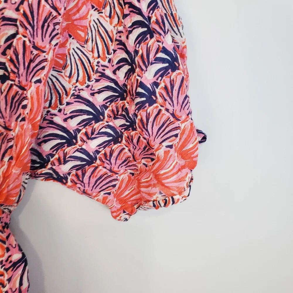 Simply Southern Scallop Shell Kimono Beach Cover-up Size S/M NWT